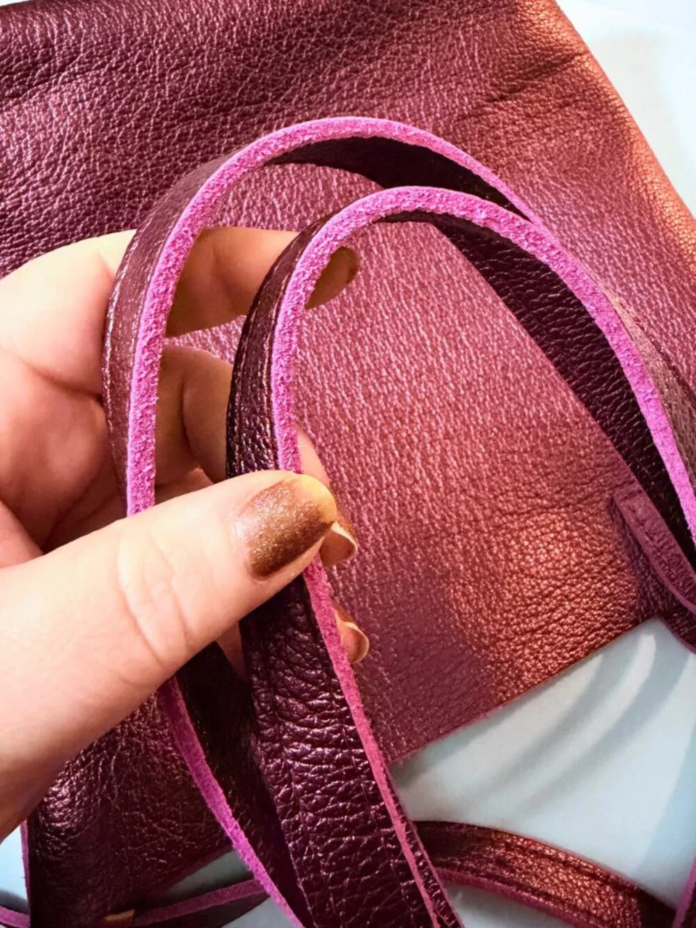 Ultra Violet Original Crossbody Tote by Portland Leather Goods